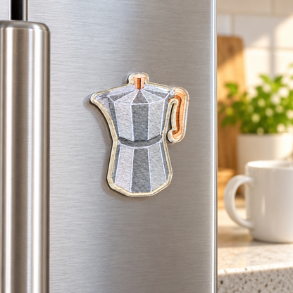 Cartoon Coffee Fridge Magnet – Design 01