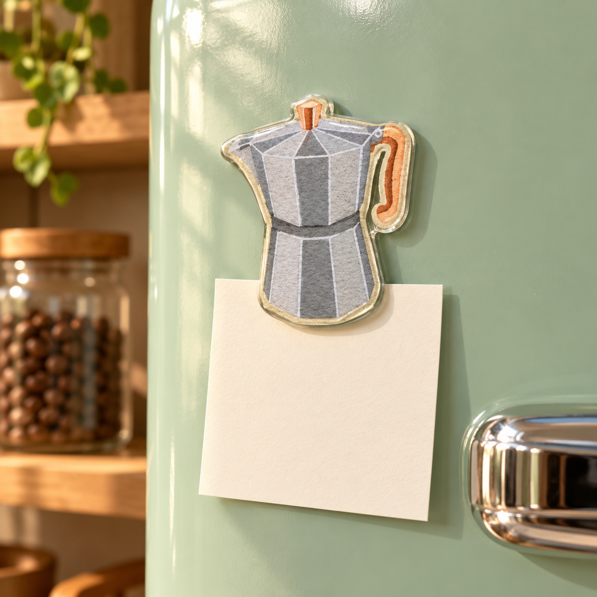 Cartoon Coffee Fridge Magnet – Design 01