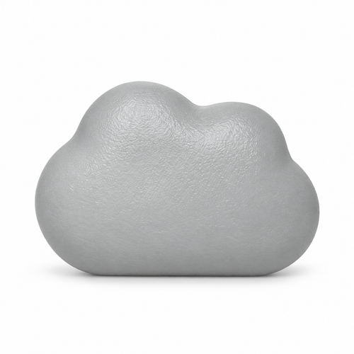 Gray Cloud Fridge Magnet
