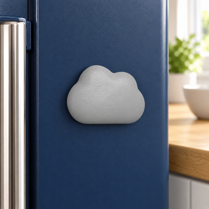 Gray Cloud Fridge Magnet