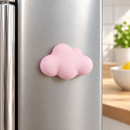 Pink 3D Cloud Fridge Magnet