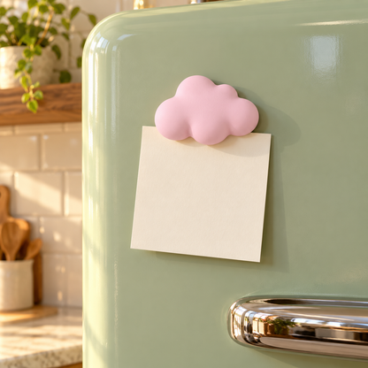 Pink 3D Cloud Fridge Magnet
